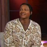 Josh Johnson’s floral print cardigan on Sherri