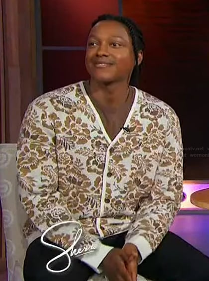 Josh Johnson’s floral print cardigan on Sherri