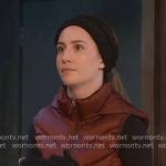 Josslyn's red puffer vest on General Hospital