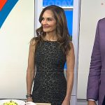 Joy’s leopard print sleeveless dress on Today