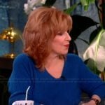 Ana’s teal ribbed sweater on The View