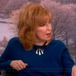 Joy’s navy sweater on The View