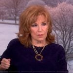 Joy’s blue sweater and necklace on The View