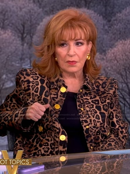 Joy’s leopard print jacket on The View