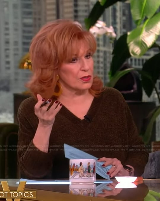 Joy’s v-neck sweater on The View
