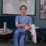 Jules' orange sneakers on Greys Anatomy