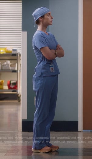 Jules’ orange sneakers on Greys Anatomy
