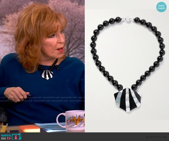 Joy’s pendant necklace on The View Joy’s pendant necklace on The View