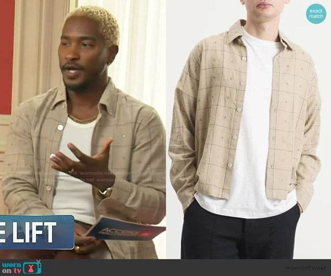 Scott’s check print shirt on Access Hollywood Scott’s check print shirt on Access Hollywood