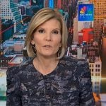 Kate's blue print ruched top on NBC News Daily