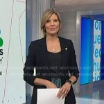 Kate's blue floral lace inset skirt on NBC News Daily