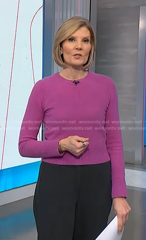 Kate's pink sweater on NBC News Daily
