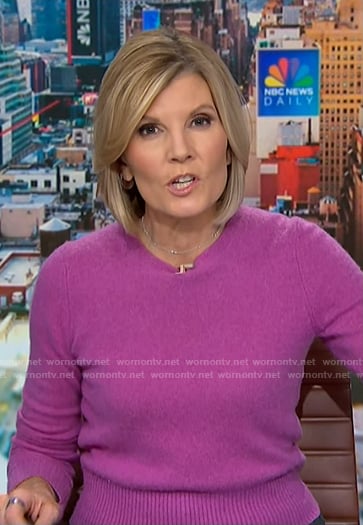 Kate's pink sweater on NBC News Daily