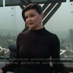 Katie’s ruched front top on The Bold and the Beautiful