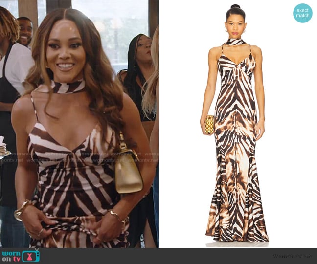 Katie May Tiki Gown worn by Ashley Darby on The Real Housewives of Potomac