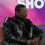 Keith Sweat’s black leather croc skin jacket on The Kelly Clarkson Show