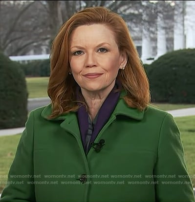 Kelly O’Donnell’s green coat on Today