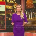 Kelly O'Grady's purple dress on CBS Mornings