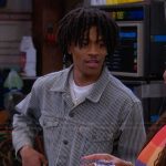 Kelvin’s striped jacket on The Upshaws