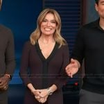 Kit's burgundy mini dress on Access Hollywood