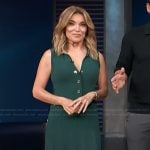 Kit’s green sleeeless knit dress on Access Hollywood