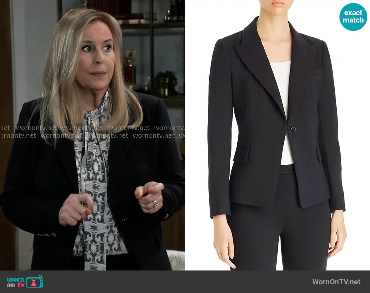 Kobi Halperin Dylan Blazer worn by Laura Collins (Genie Francis) on General Hospital