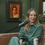 Kristen Bell’s green feather trim pajamas on Today