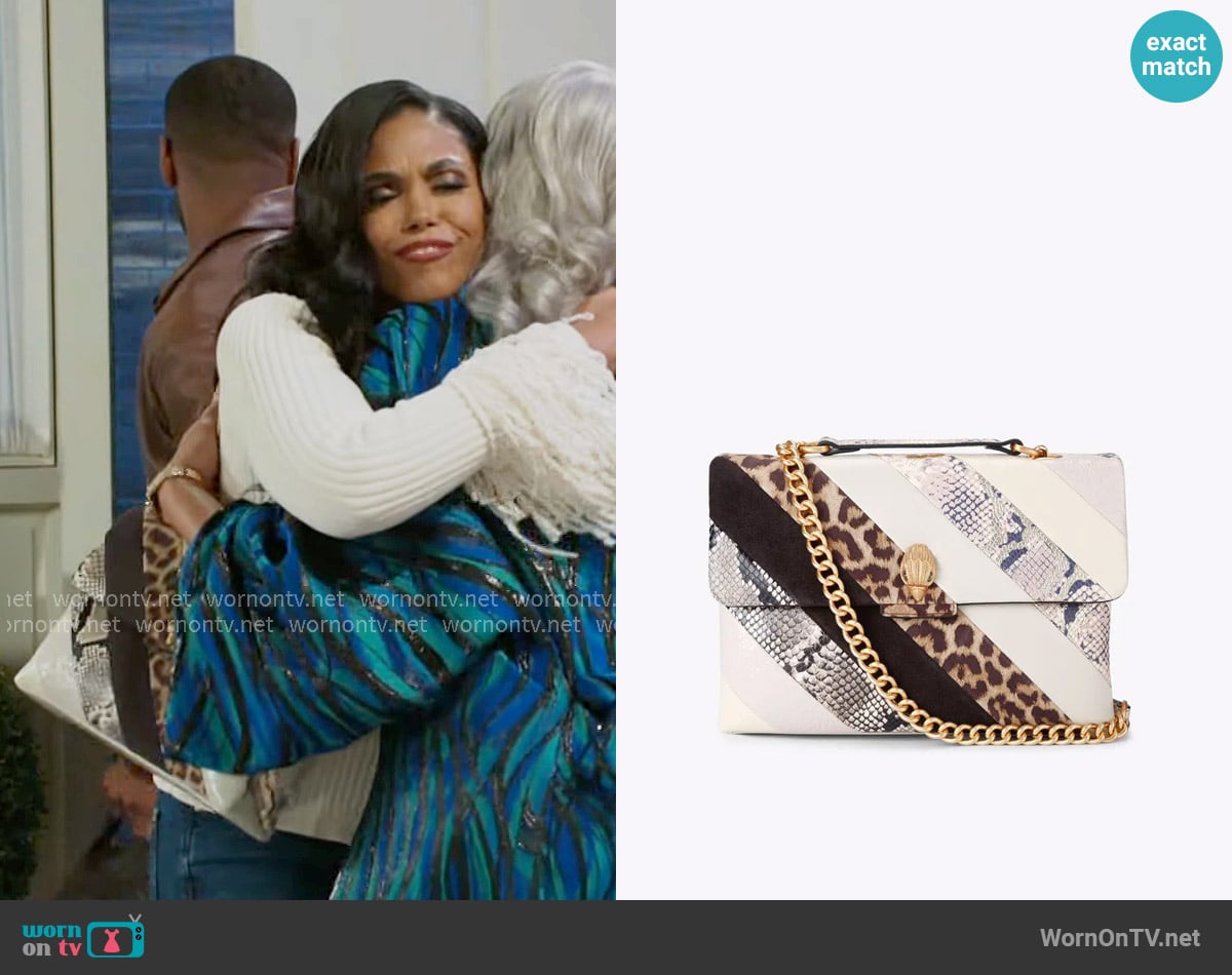 Kurt Geiger Large Leather Kensington Bag worn by Dani Dupree (Karla Mosley) on Beyond the Gates