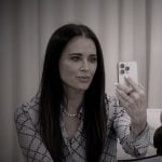 Kyle’s blue check top on The Real Housewives of Beverly Hills