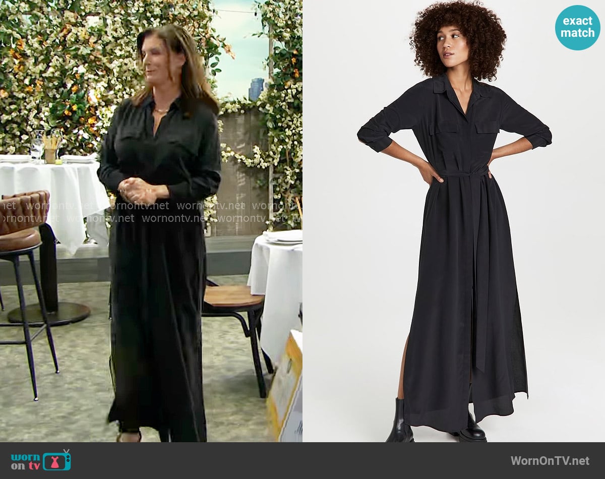 L'Agence Cameron Shirtdress worn by Sheila Carter (Kimberlin Brown) on The Bold and the Beautiful