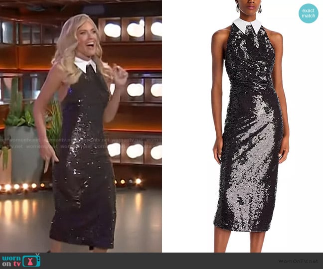Jenny’s black sequin dress on The Kelly Clarkson Show Jenny’s black sequin dress on The Kelly Clarkson Show