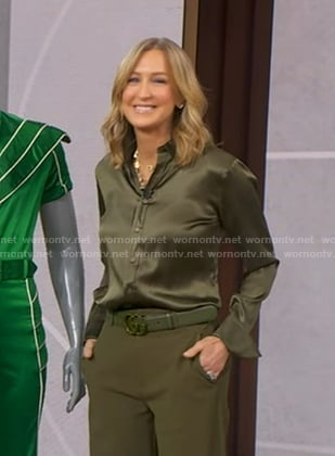 Lara's green belt on Good Morning America
