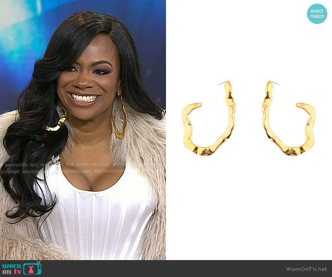 Laruicci Melted Love Earrings worn by Kandi Burruss on Today