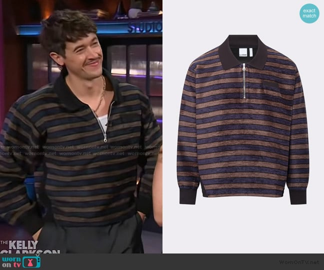 Le Pere Teddy Polo Jumper worn by Tom Blyth on The Kelly Clarkson Show