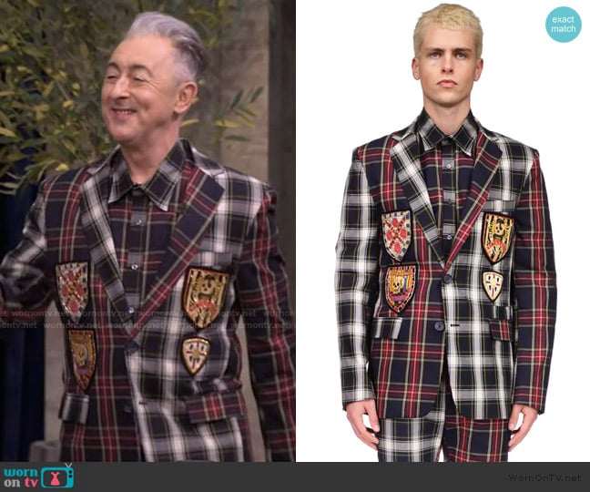 Libertine All Mods Con Suit Jacket worn by Alan Cumming on Live with Kelly and Mark