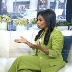 Niro Feliciano’s green blazer and pant suit on Today