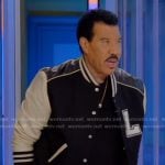 Lionel’s black and white varsity jacket on American Idol