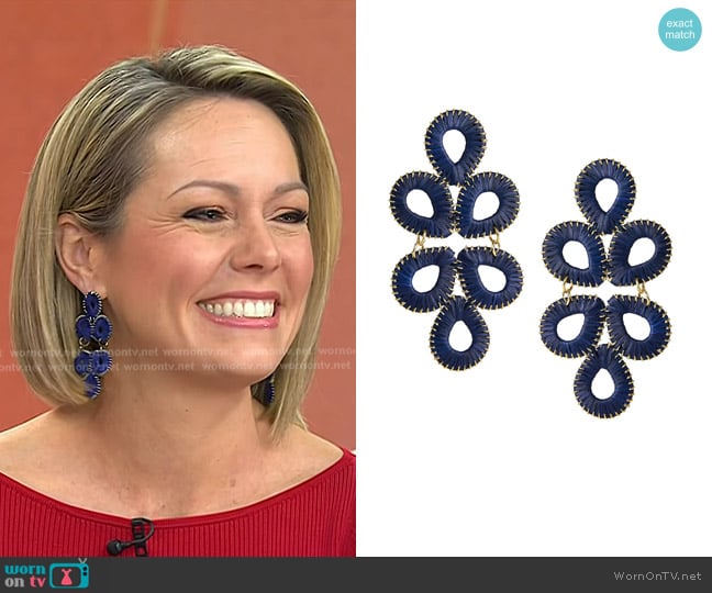 Lisi Lerch Ginger - Straw in Navy worn by Dylan Dreyer on Today
