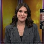 Liz’s grey pinstripe blazer on Today