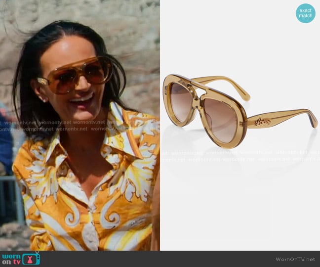 Lisa’s curcy aviator sunglasses on RHOSLC Lisa’s curcy aviator sunglasses on RHOSLC