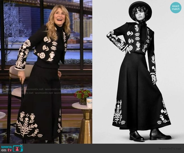 Loro Piana 2025 Fall Winter Collection worn by Laura Dern on Live with Kelly and Mark