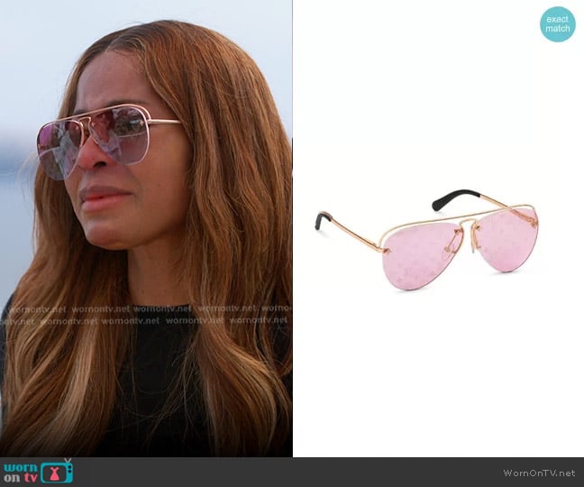 Louis Vuitton Grease Sunglasses worn by Mary Cosby on The Real Housewives of Salt Lake City