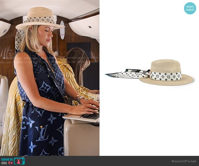Louis Vuitton Monogram Wave Hat worn by Amanda Frances on The Real Housewives of Beverly Hills