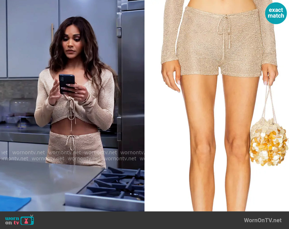 lovewave The Ebere Knit Short worn by Cheyenne Barnes (Jordan Coleman) on Tyler Perrys Sistas