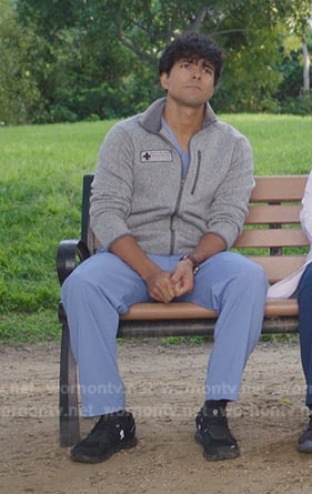 Lucas's black sneakers on Greys Anatomy