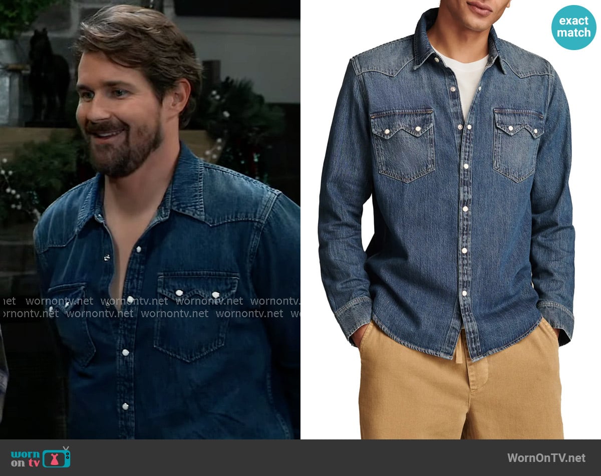 Cody’s denim shirt on General Hospital Cody’s denim shirt on General Hospital