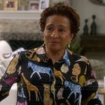Lucretia’s animal print blouse on The Upshaws