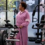 Lucretia’s pink sweatshirt and pants on The Upshaws