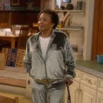 Lucretia's green plush tracksuit on The Upshaws