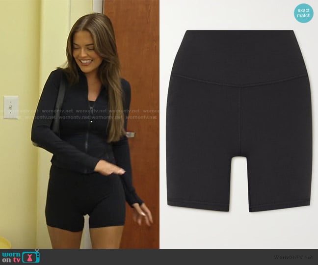 Salley’s black biker shorts on Southern Charm